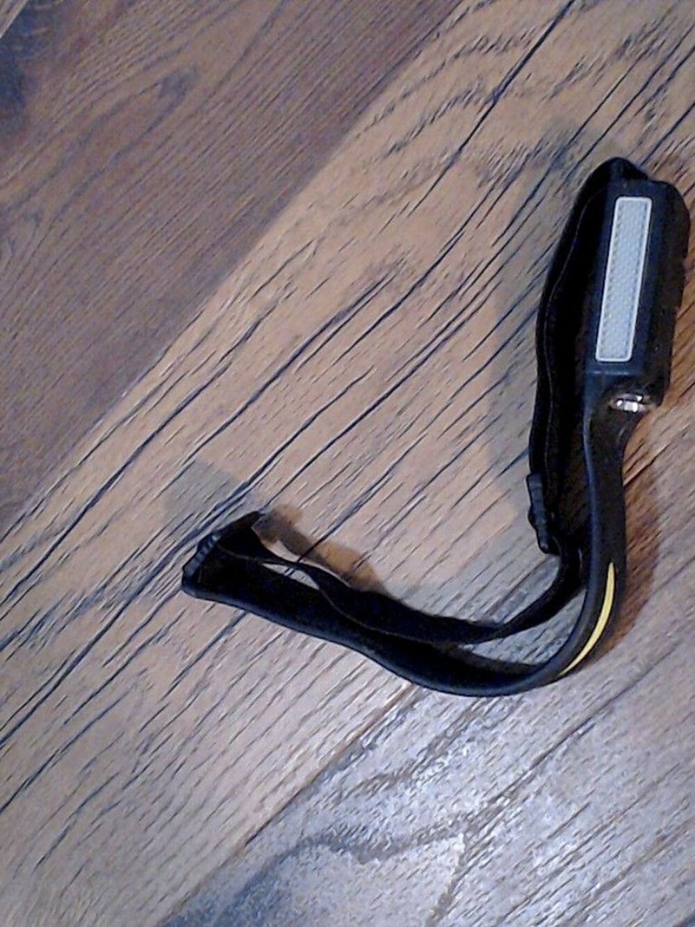 Lighted LED Headlamp with Adjustable Strap and Reflector, One Size, Black/Silver